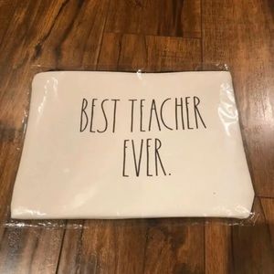 Rae Dunn best teacher ever large zipper pouch